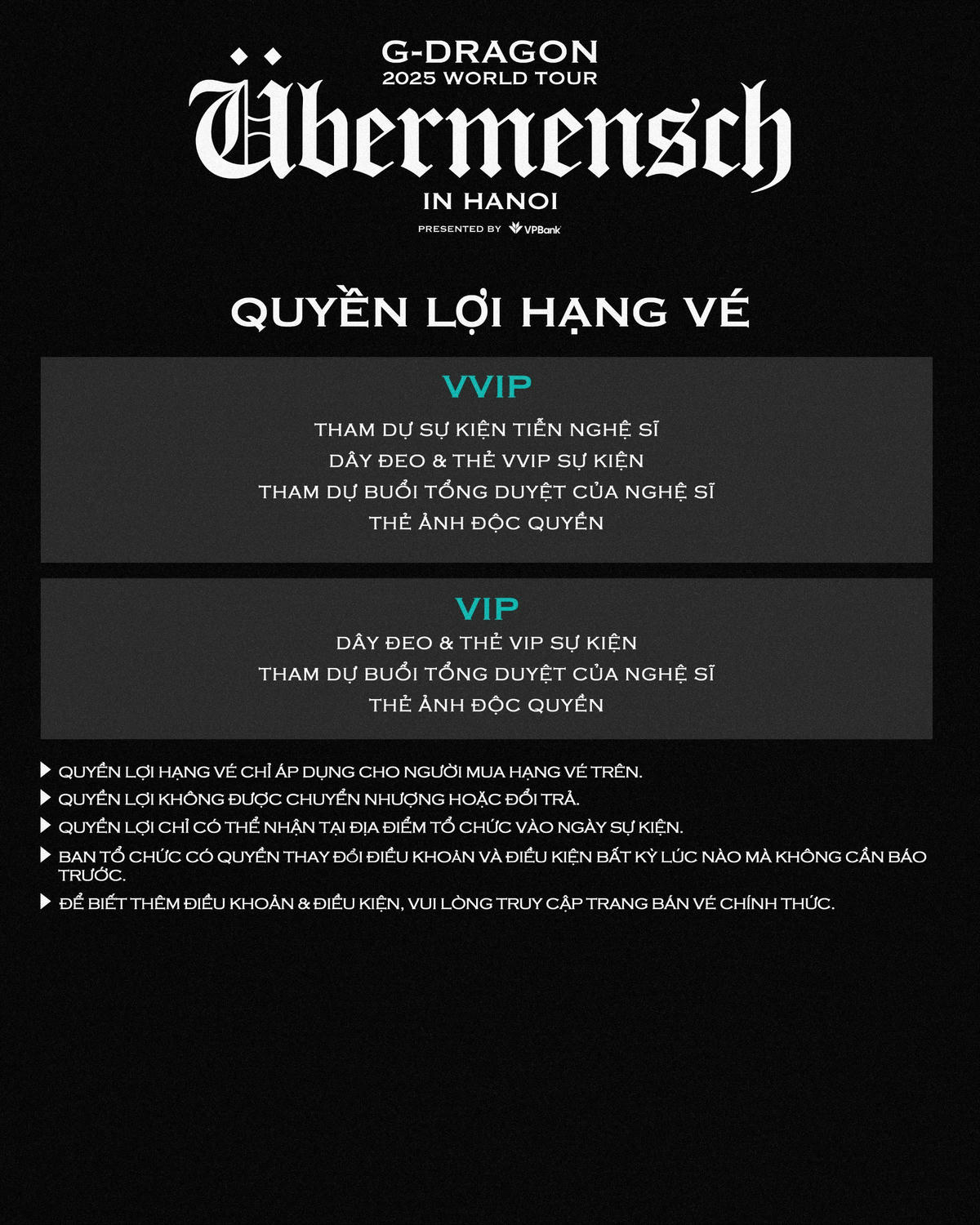 G-DRAGON 2025 WORLD TOUR [Übermensch]: Biểu tượng toàn cầu chính thức trở lại với chuyến lưu diễn được mong chờ bậc nhất tại các thành phố lớn