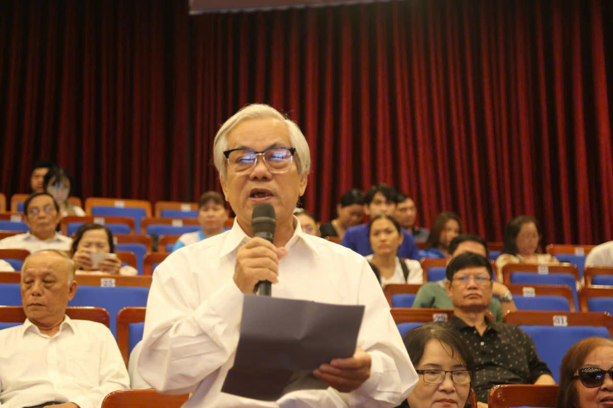 Cử tri Nguyễn Thanh Ngọc. Ảnh: Nguyễn Tú.