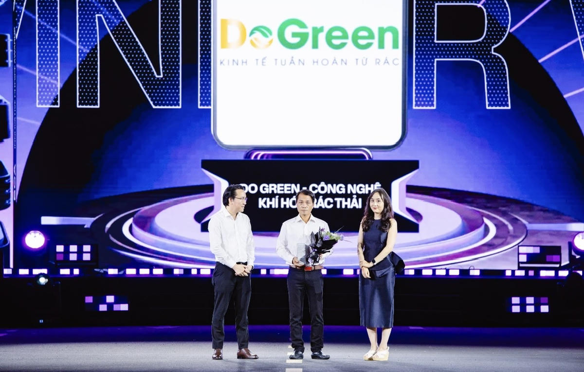 Do Green giành vị trí quán quân giải thưởng Sáng kiến Đột phá về Công nghệ Xanh và Năng lượng Bền vững.