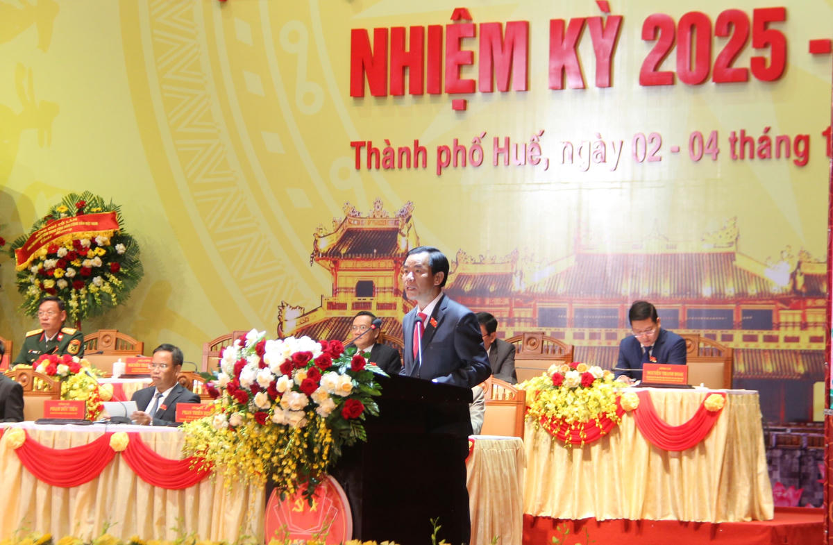 Ông Nguyễn Văn Phương - Chủ tịch UBND TP Huế được tín nhiệm bầu giữ chức Bí thư Thành ủy Huế nhiệm kỳ 2025-2030. Ảnh: A.K.