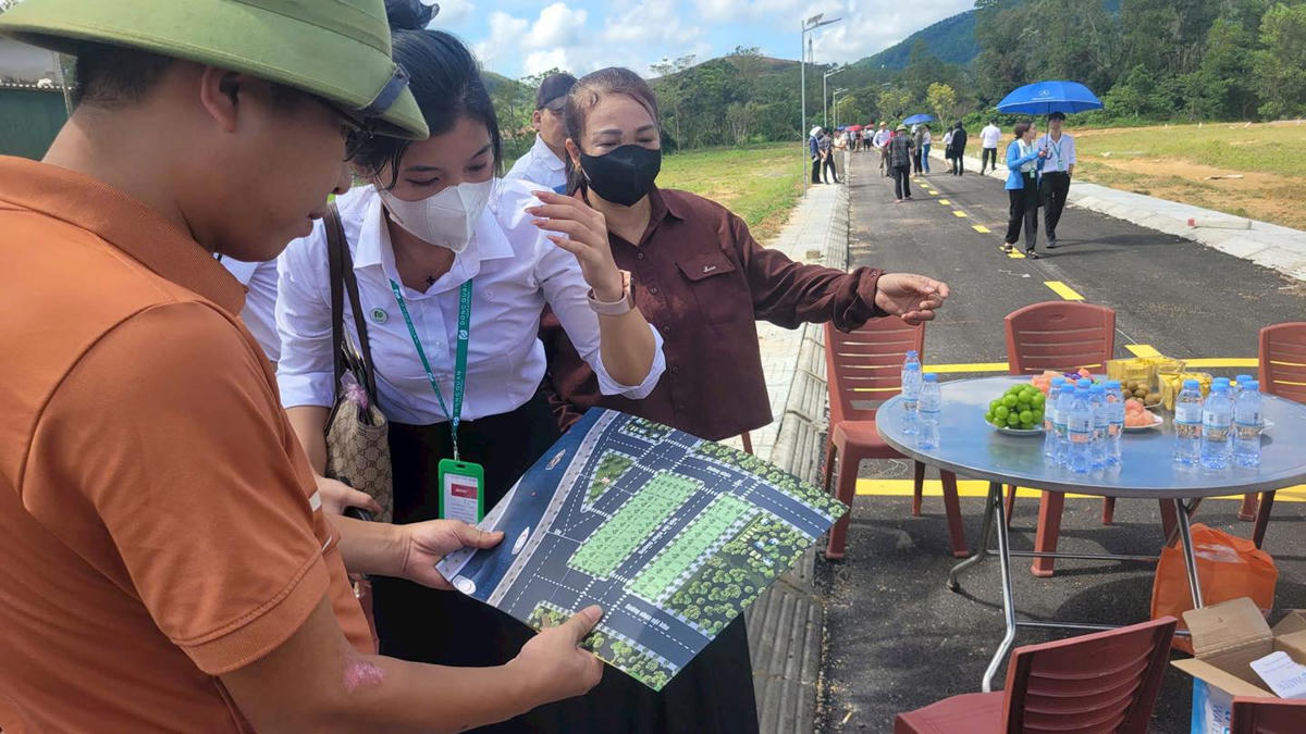 Công ty TNHH Đông Quân Land giới thiệu dự án “Dự án đất nền ven sông” không đúng thực tế. Ảnh: XS.