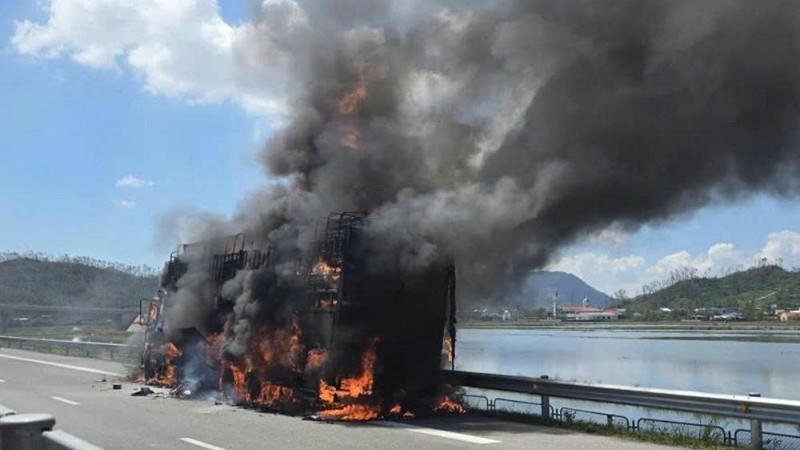 Hiện trường vụ cháy.