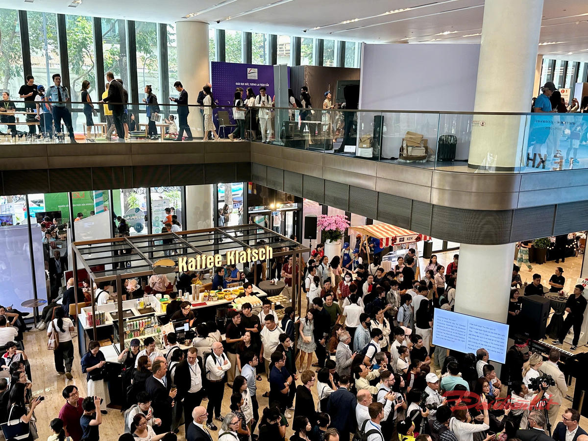 Không gian tổ chức Lễ hội Đức năm 2025 tại TP Hồ Chí Minh. Ảnh: Tuyết Lưu.