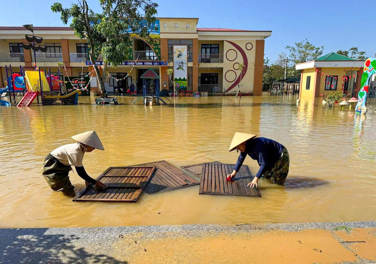 Mục tiêu là hoàn thành vệ sinh, sửa chữa cơ bản trong tuần này để kịp đón học sinh vào đầu tuần tới.