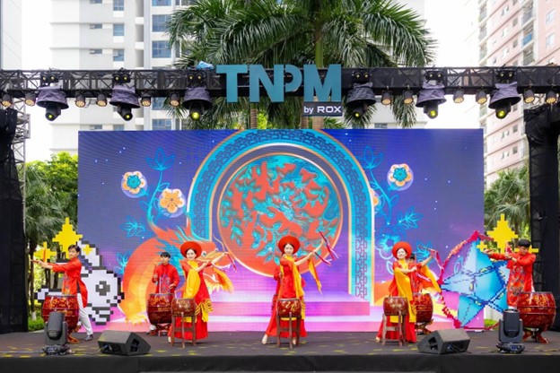 Trống hội khai màn Lễ hội Trung thu 2025 tại khu S Goldmark City