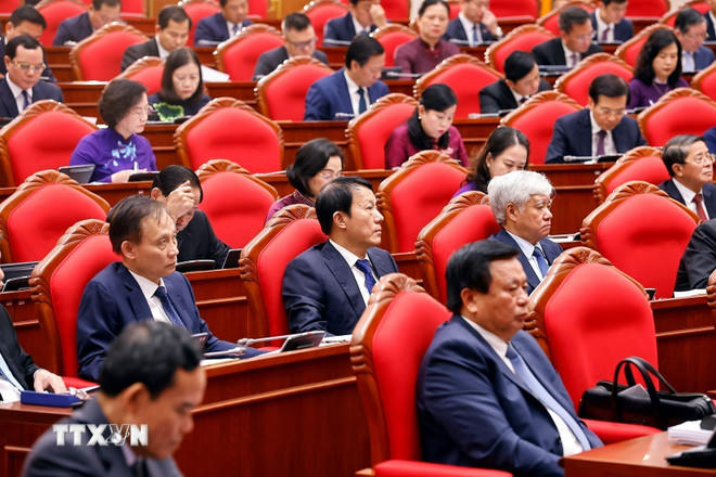 Các đại biểu dự Hội nghị lần thứ mười ba, Ban Chấp hành Trung ương Đảng khóa XIII. (Ảnh: Doãn Tấn/TTXVN)