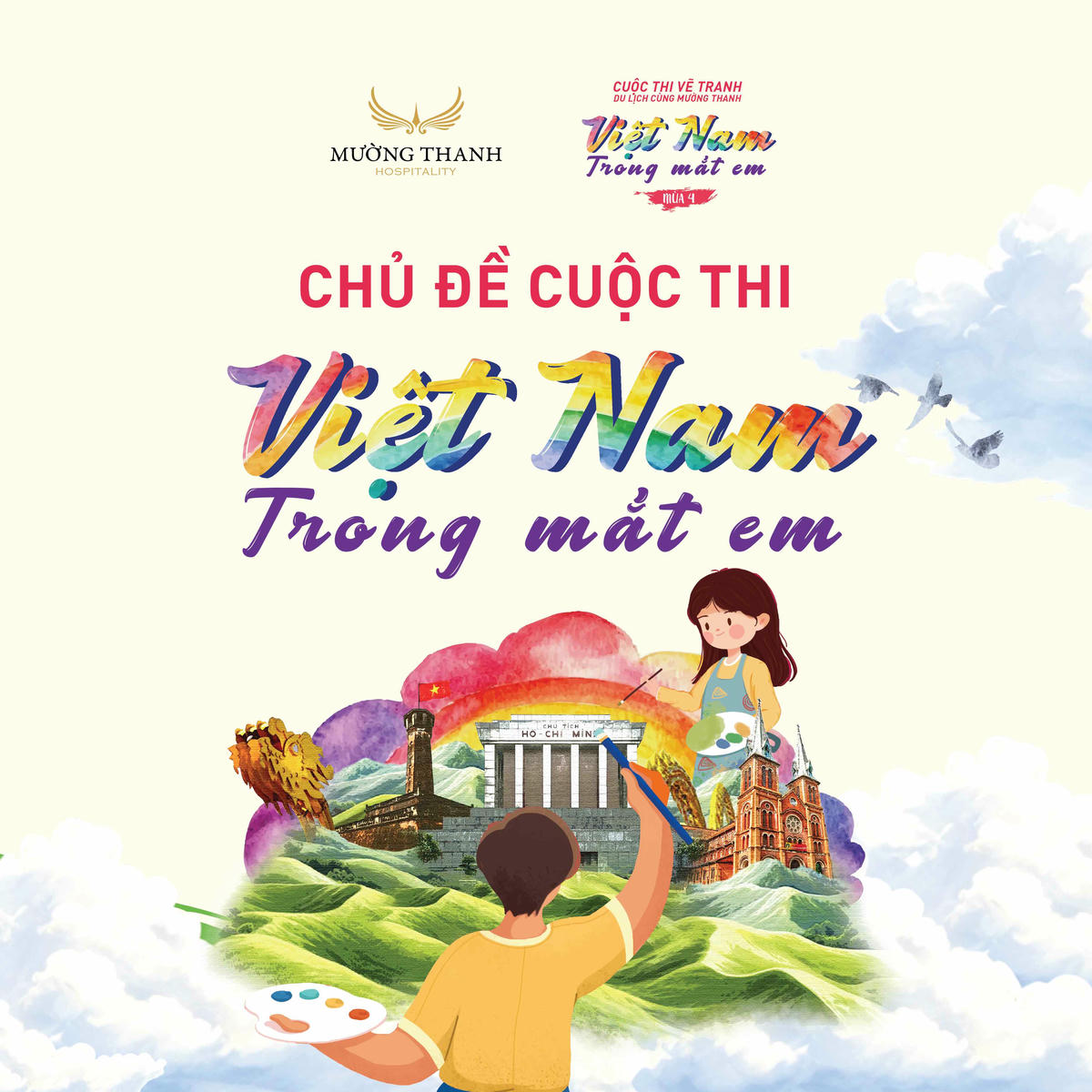 Tập đoàn Mường Thanh tổ chức cuộc thi vẽ tranh thiếu nhi “Du lịch cùng Mường Thanh – Việt Nam trong mắt em” mùa thứ 4