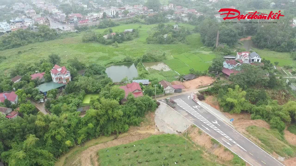 Tuy nhiên, đến nay công trình này trở thành đường cụt tại đoạn xóm Kiều
Chính, xã Phú Bình. Ảnh: Toán Nguyễn.