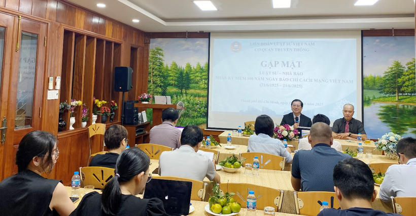 Cơ quan truyền thông Liên đoàn Luật sư Việt Nam tổ chức gặp mặt phóng viên các cơ quan báo chí phía Nam vào tháng 6/2025. Ảnh: V.Đ.