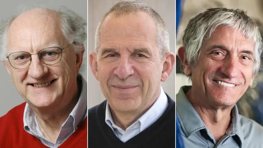 Các chủ nhân của Giải Nobel Vật lý 2025: Nhà khoa học John Clarke, Michel Devoret và John Martinis. Nguồn: CNN.