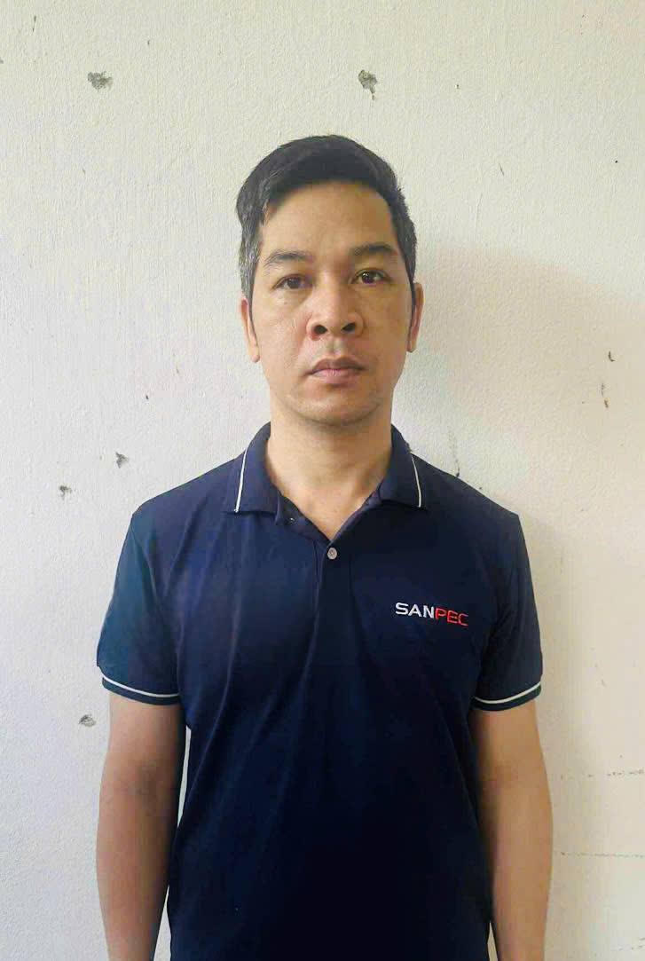 Đối tượng Thành tại Cơ quan điều tra. Ảnh: Công an tỉnh Lào Cai.