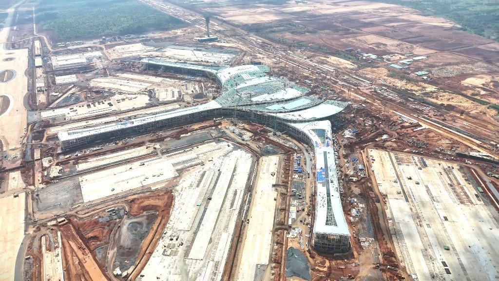 Đại công trường sân bay quốc tế Long Thành. 	Ảnh: CAA