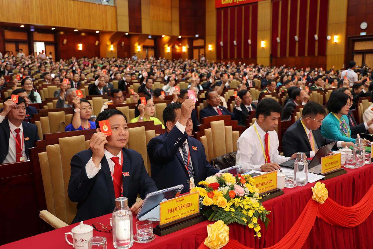 Trong phiên đầu tiên, các đại biểu đã bầu đoàn Chủ tịch, Đoàn Thư ký, Ban Thẩm tra tư cách đại biểu. Ảnh: BTC.