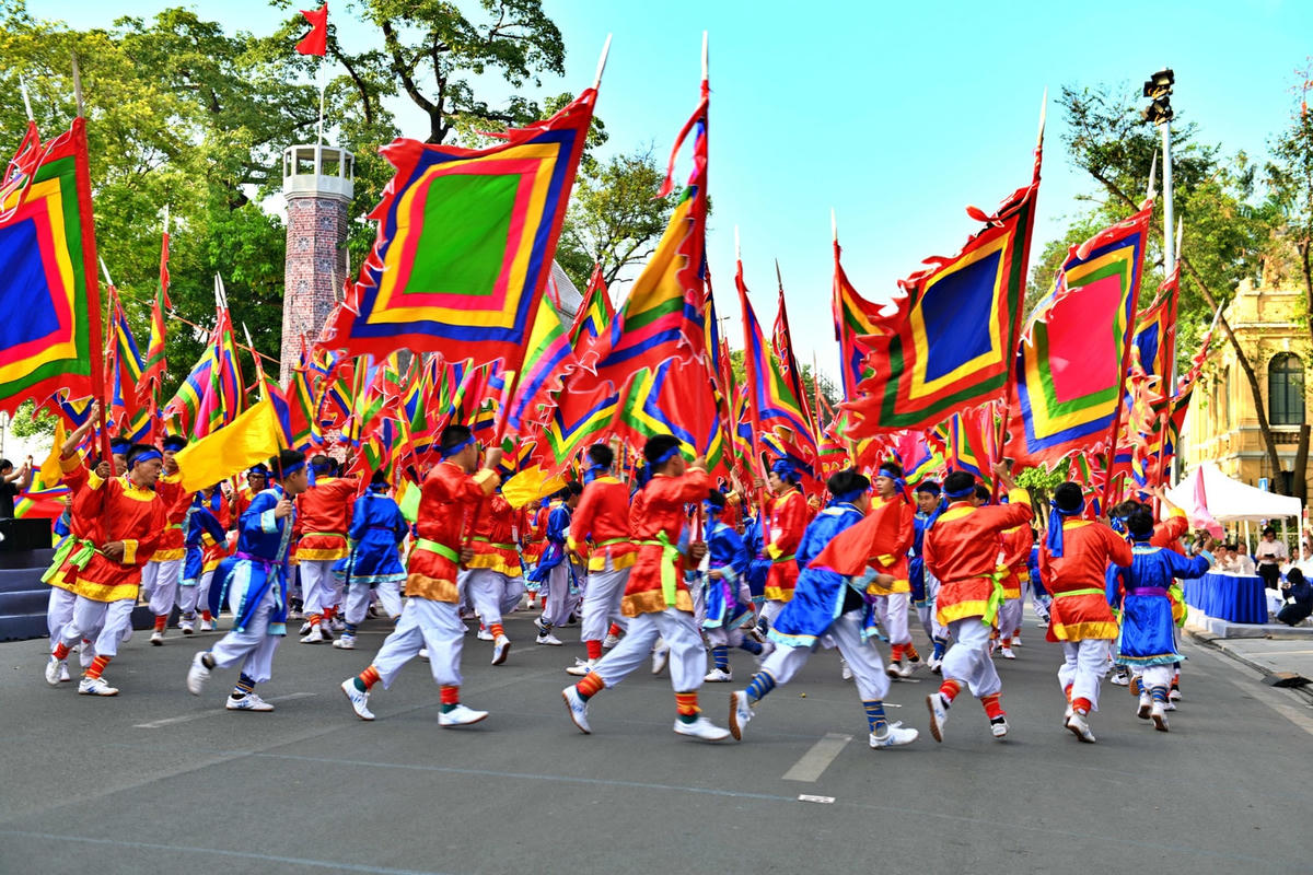 Phố đi bộ Hồ Gươm diễn ra nhiều sự kiện văn hoá, du lịchkết nối cộng đồng. Ảnh: P. Sỹ.