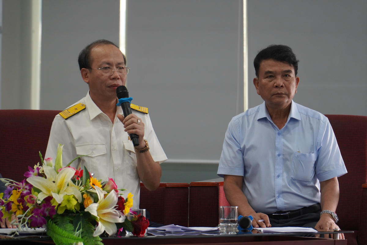 Ông Ngô Đình Hùng, Phó Trưởng Thuế TP Đà Nẵng chia sẻ. Ảnh: Nguyễn Tú.