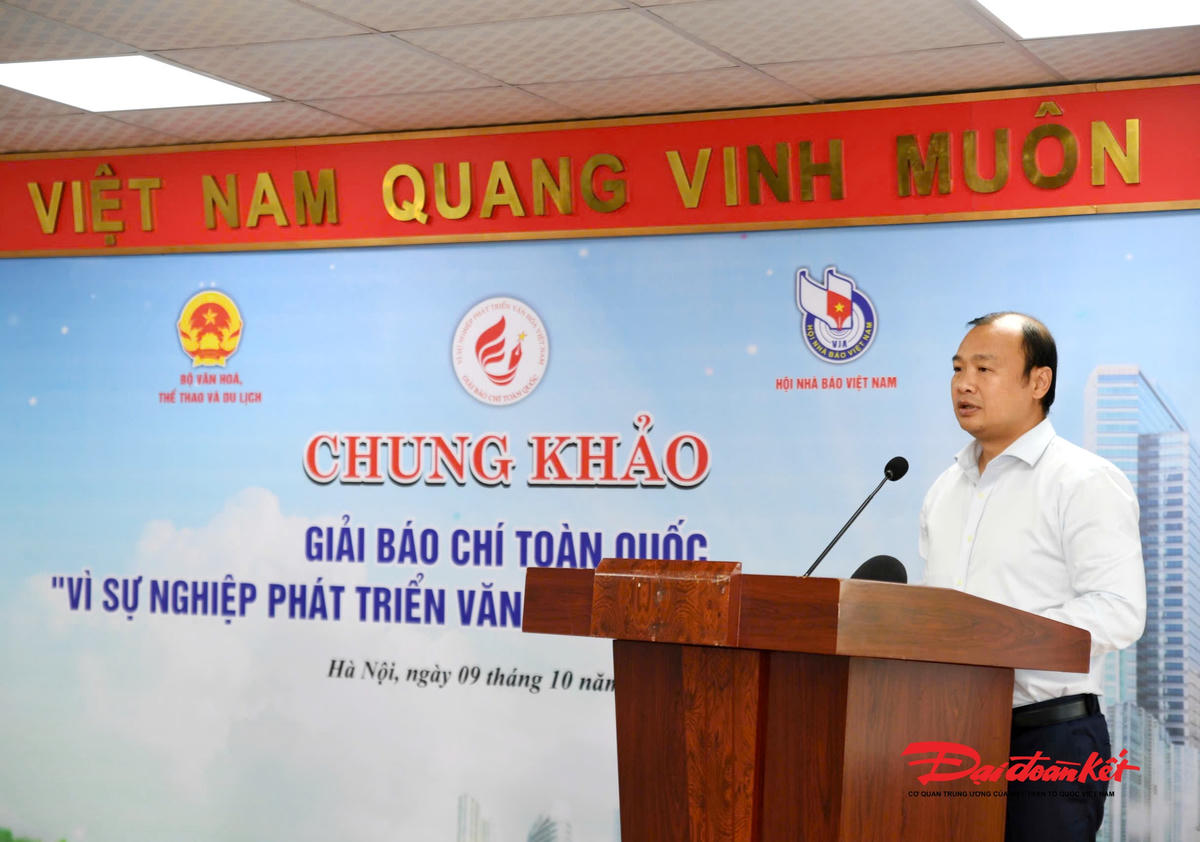 Thứ trưởng thường trực Bộ VHTTDL Lê Hải Bình phát biểu. Ảnh: Phạm Sỹ.