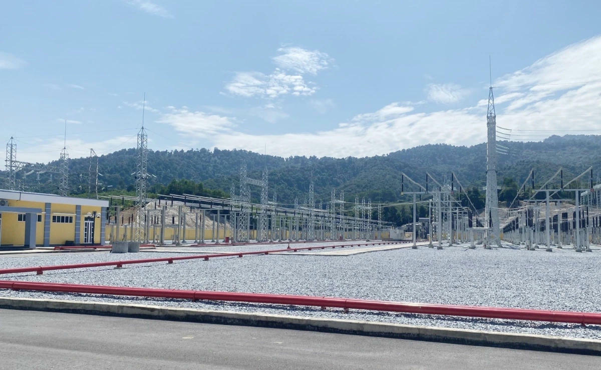 Một góc trạm biến áp Tương Dương.	Nguồn: EVN
