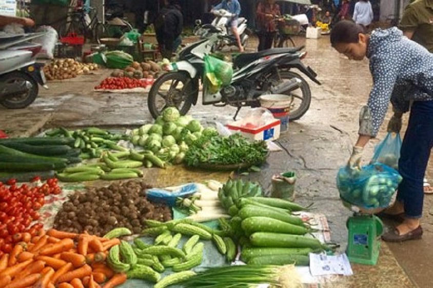 Chợ đầu mối nông sản Túc Duyên. Ảnh: TN.