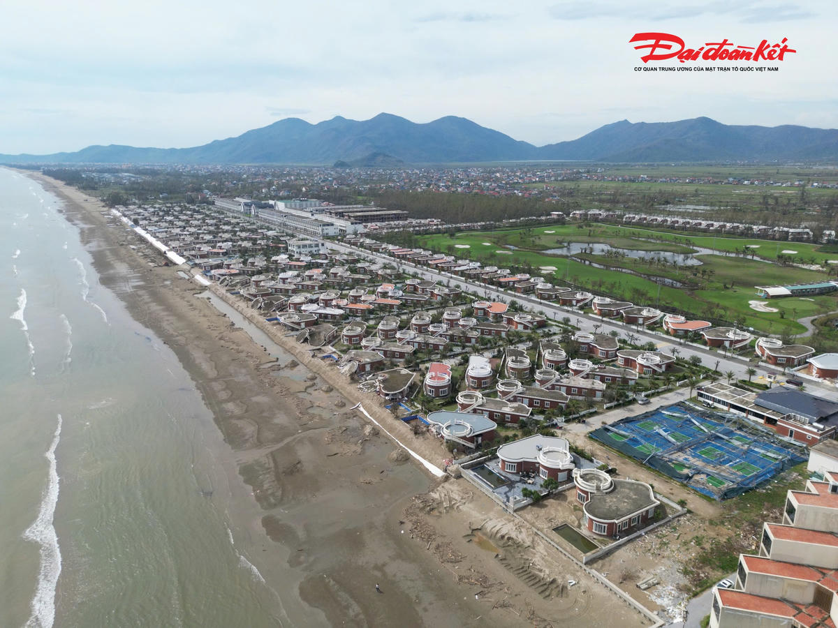 Toàn cảnh Khu dịch vụ và Nhà nghỉ Xuân Thành do Công ty CP Hồng Lam Xuân Thành là chủ đầu tư. Ảnh: HN.