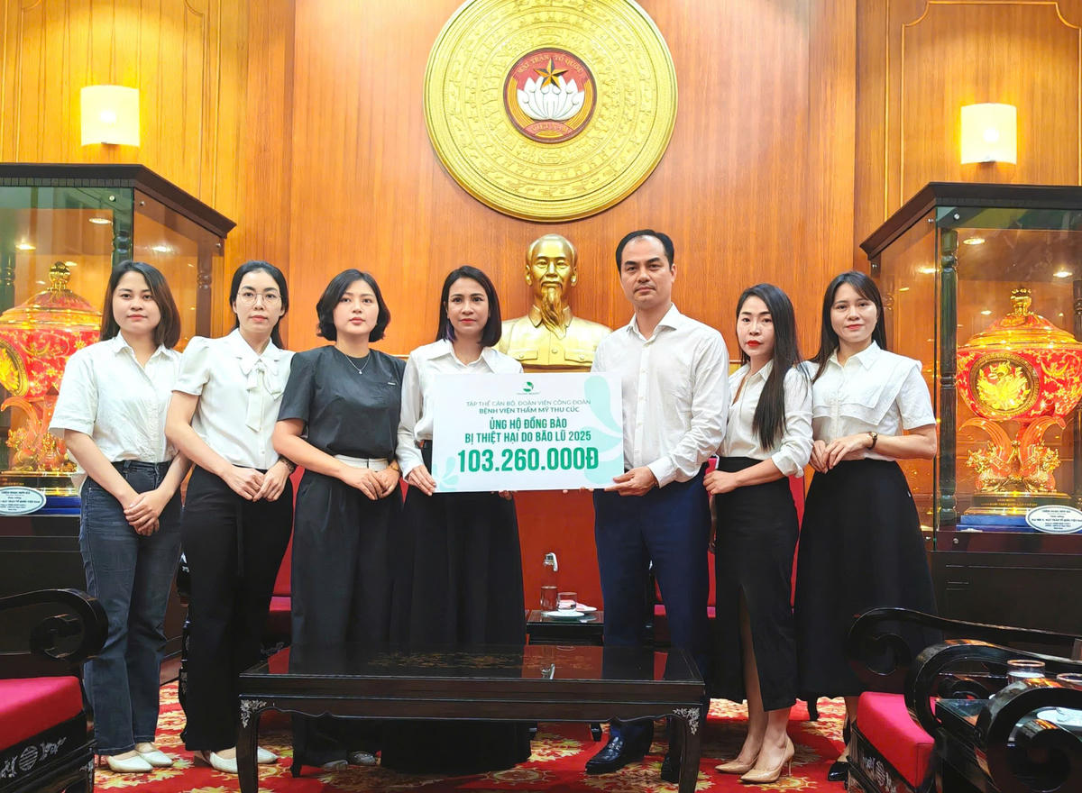 Ngày 11/10, ông Vũ Chí Hòa, Phó Trưởng ban Công tác xã hội -  Cơ quan Ủy ban Trung ương MTTQ Việt Nam tiếp nhận ủng hộ từ Bệnh viện thẩm mỹ Thu Cúc 500 triệu đồng; Tập thể cán bộ, đoàn viên công đoàn Bệnh viện thẩm mỹ Thu Cúc 103.260.000 đồng;