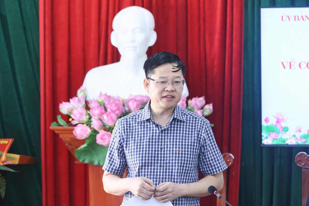 Ông Đinh Tuyên Quang, Phó Bí thư Tỉnh ủy, Chủ tịch Ủy ban MTTQ Việt Nam tỉnh Thái Nguyên cho biết thiệt hại tại Thái Nguyên ước tính trên 4.000 tỷ đồng. Ảnh: Quang Vinh