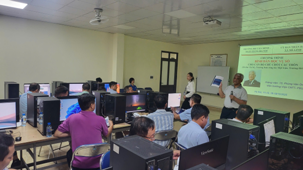 Đưa AI và kỹ năng số tới cán bộ cơ sở xã Mê Linh Đưa AI và kỹ năng số tới cán bộ cơ sở xã Mê Linh