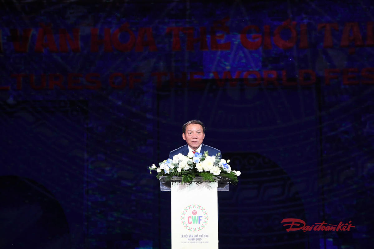 Bộ trưởng Bộ Văn hóa, Thể thao và Du lịch Nguyễn Văn Hùng phát biểu: Ảnh: Phạm Sỹ.
