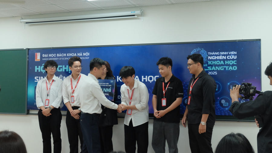 Hội nghị Sinh viên nghiên cứu khoa học 2025 do ĐH Bách khoa Hà Nội tổ chức. Ảnh: HUST.