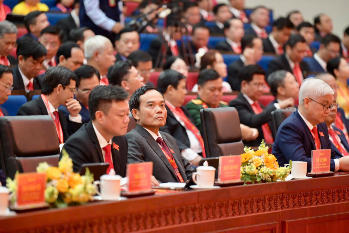 Ông Trần Lưu Quang - Bí thư Trung ương Đảng, Bí thư Thành ủy TP Hồ Chí Minh chủ trì phiên trù bị Đại hội. Ảnh: BTC.