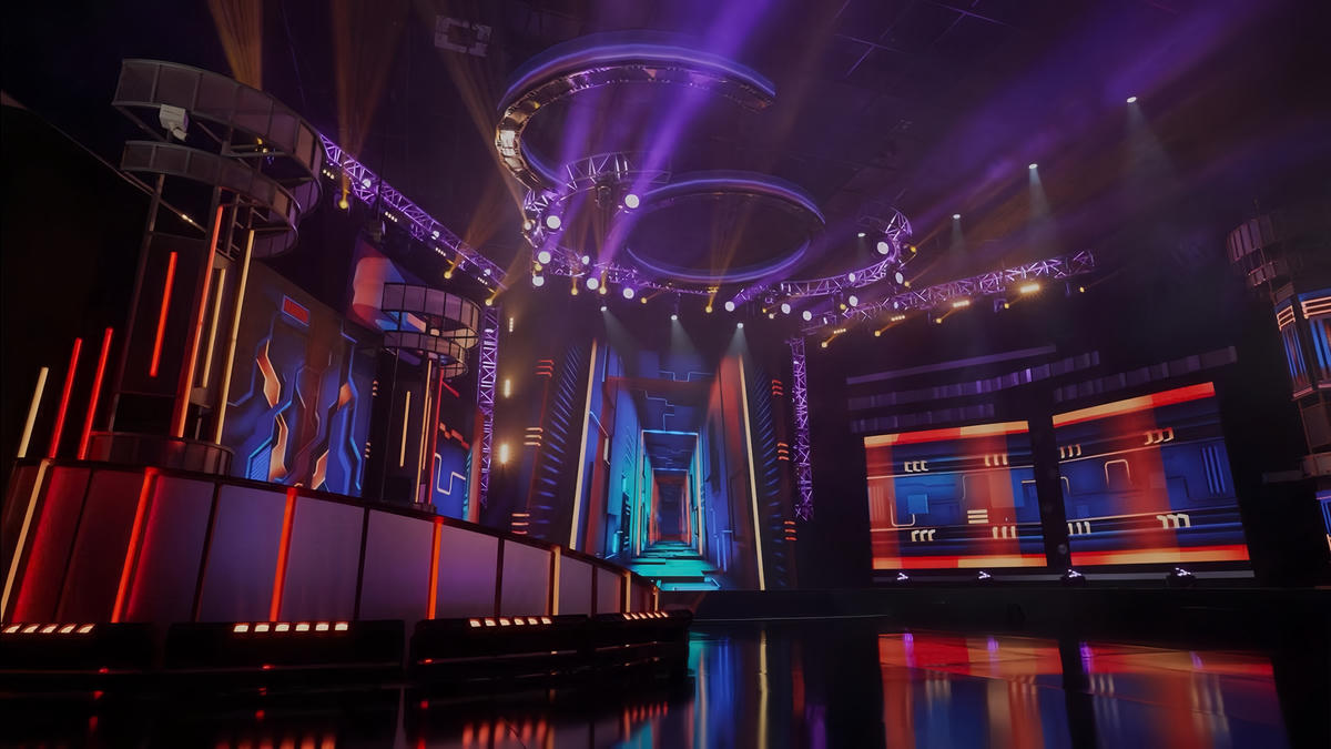 Bối cảnh trường quay hoành tráng, ứng dụng công nghệ hiện đại của chương trình truyền hình “A.I là ai?”. Ảnh: NSX.