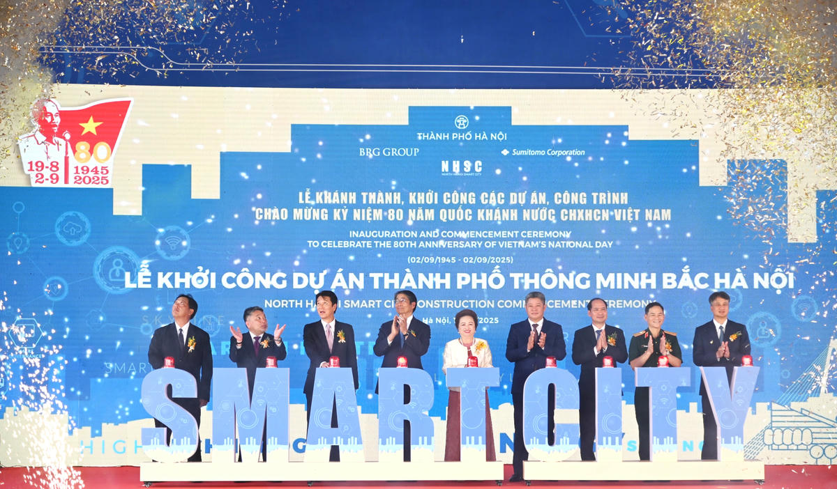 Thành phố Thông minh Bắc Hà Nội là một trong 80 dự án trọng điểm quốc gia được chọn khởi công chào mừng kỷ niệm 80 năm Quốc khánh Việt Nam