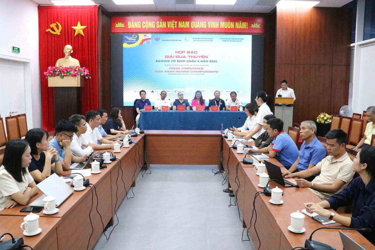 Quang cảnh tổ chức cuộc họp báo. Ảnh: PT.&nbsp;