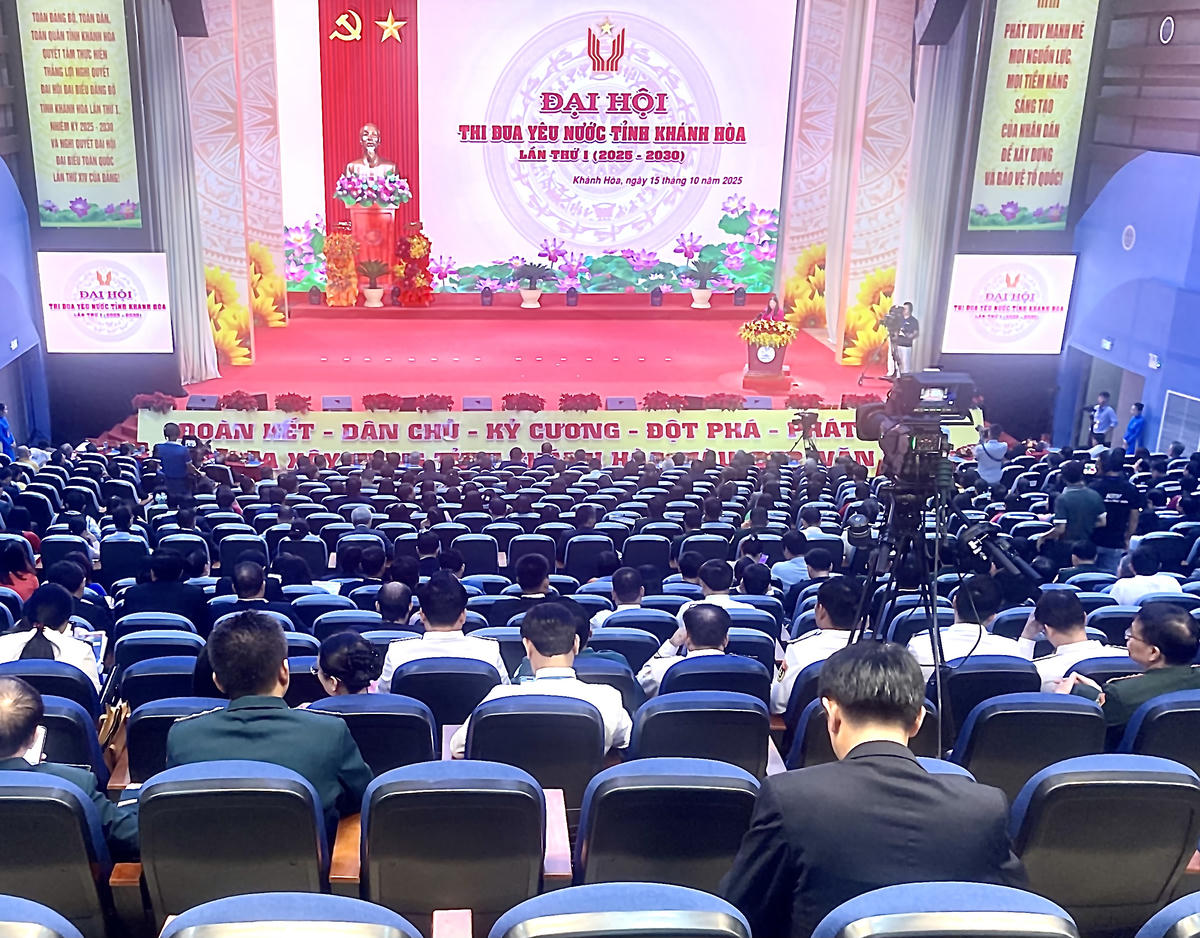 Khánh Hòa tổ chức Đại hội thi đua yêu nước lần thứ nhất. (ảnh Thùy Trang)