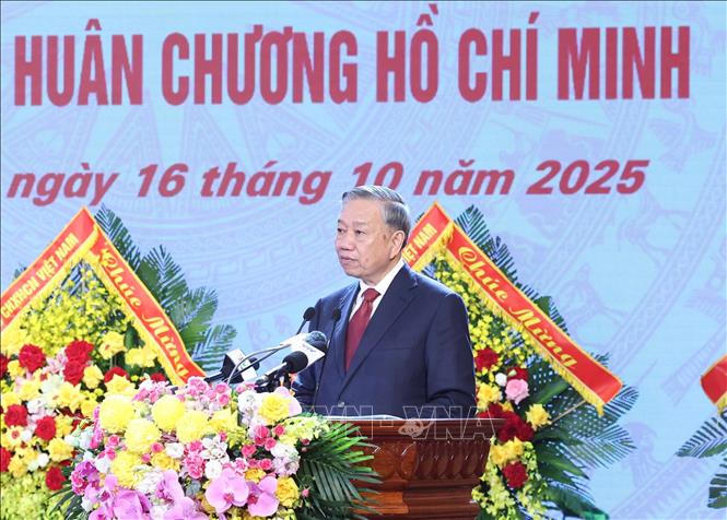 Tổng Bí thư Tô Lâm phát biểu. Ảnh: Thống Nhất/TTXVN