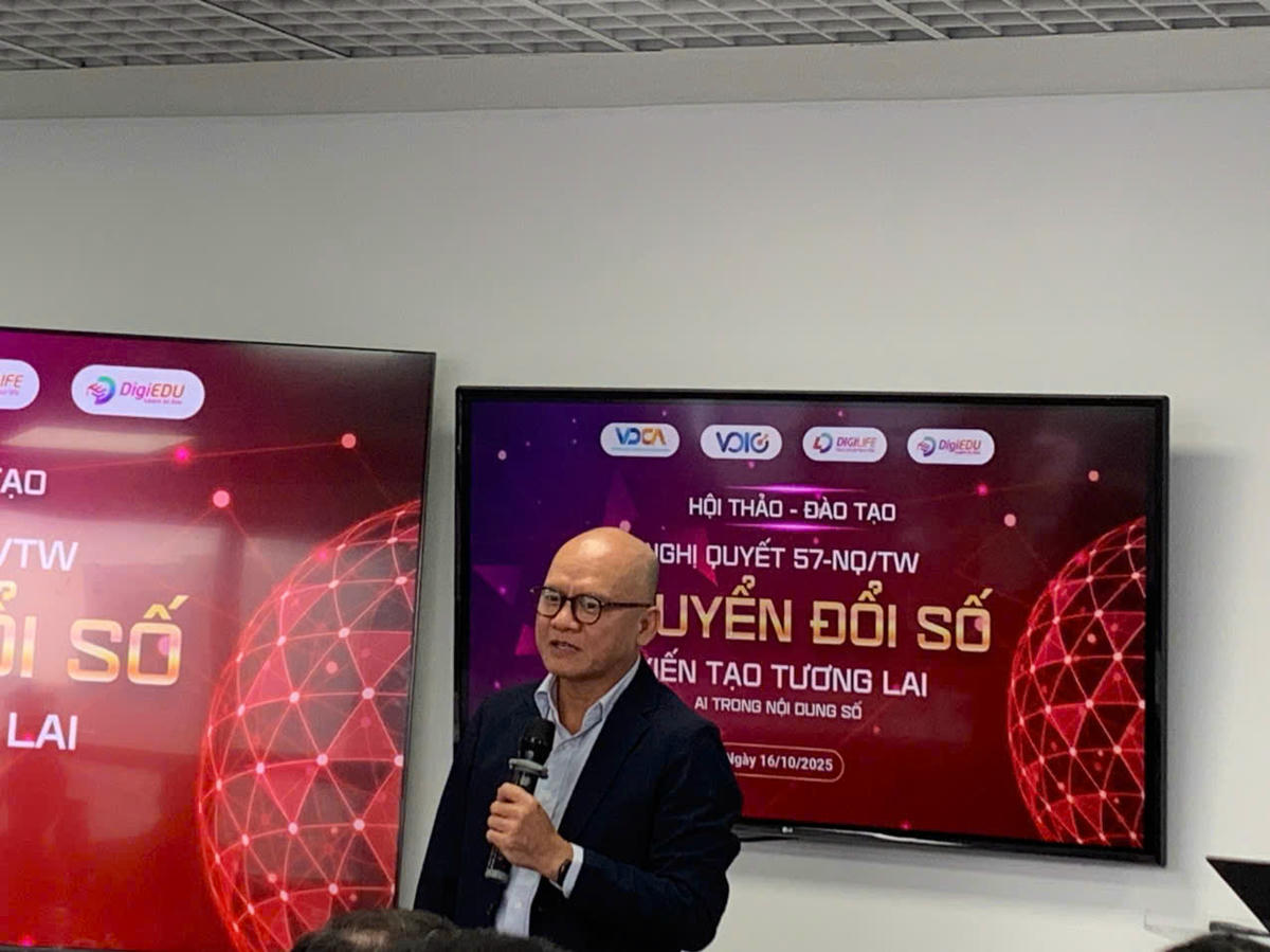 PGS.TS Bế Trung Anh phát biểu tại hội thảo.