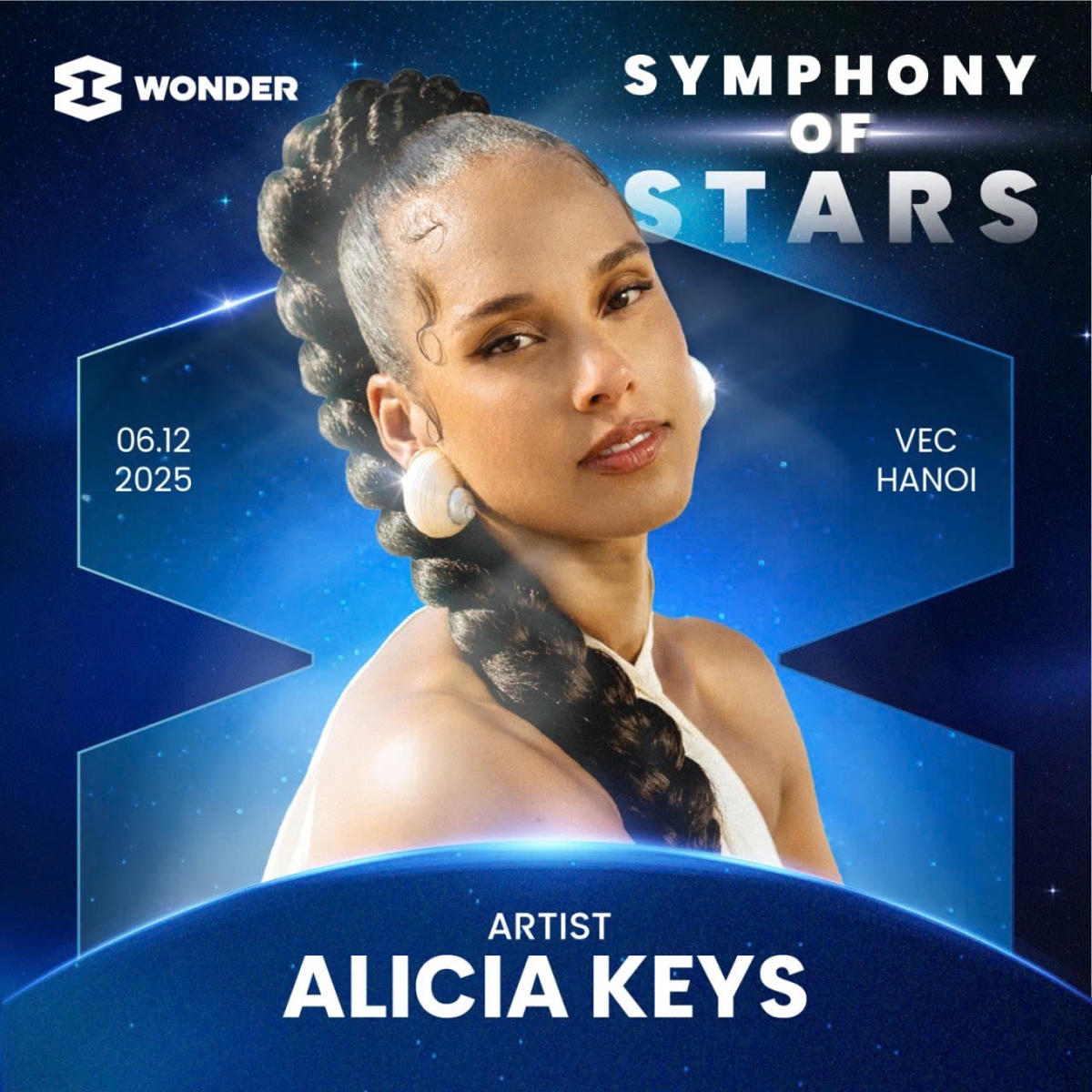 Alicia Keys, chủ nhân 17 giải Grammy, sẽ biểu diễn tại 8Wonder Winter 2025