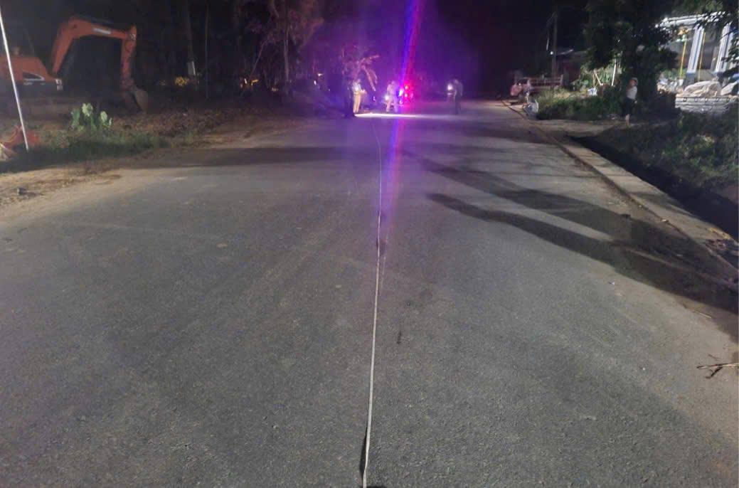 Hiện trường vụ tai nạn. Ảnh: Thanh Tuấn.