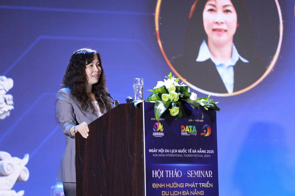Bà Trương Thị Hồng Hạnh, Giám đốc Sở Văn hóa, Thể thao và Du lịch TP Đà Nẵng cho biết, TP Đà Nẵng mới mở rộng không gian hơn 10 lần cùng nguồn tài nguyên đa dạng, đặc sắc, dự báo mang lại những cơ hội to lớn cho ngành du lịch. Ảnh: Nguyễn Tu·