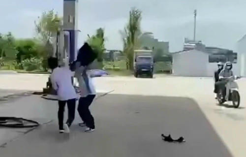 Hiện trường nơi xảy ra sự việc.