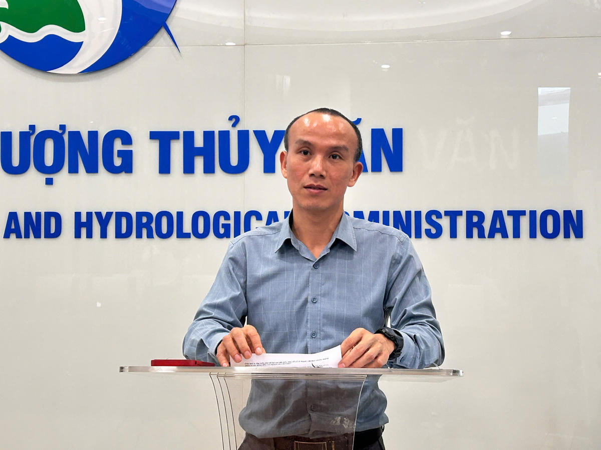 Ông Hoàng Phúc Lâm, Phó Giám đốc Trung tâm Dự báo khí tượng thủy văn Quốc gia. Ảnh: H.L