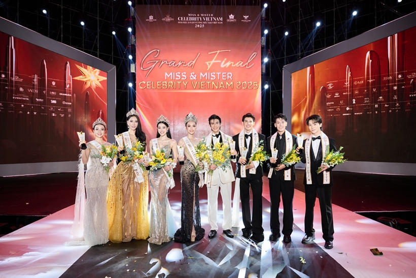 Các thí sinh đăng quang cuộc thi. Ảnh BTC.