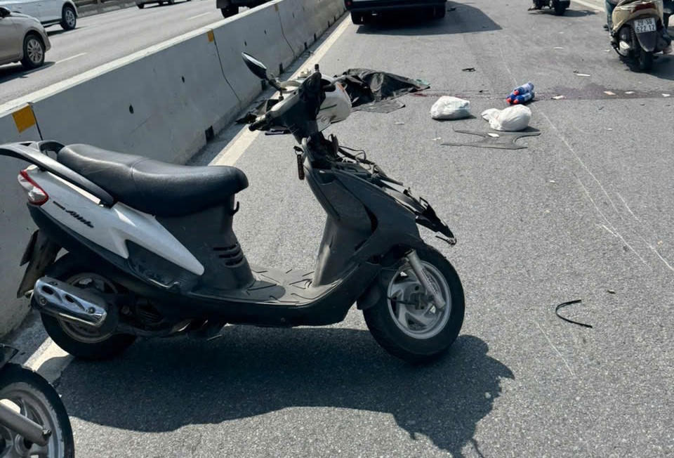 Hiện trường vụ tai nạn giao thông.