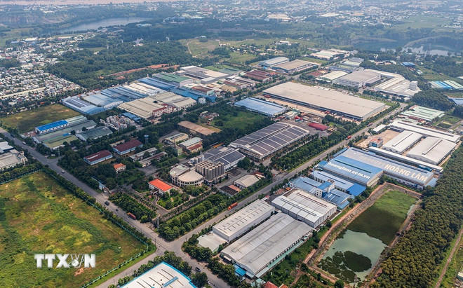 Khu công nghiệp Tân Đông Hiệp B ở Bình Dương hiện nay. (Ảnh: Hồng Đạt/TTXVN)