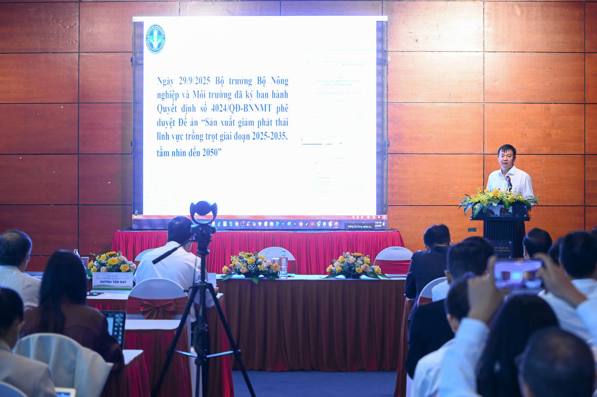 Bộ Nông nghiệp và Môi trường (NNMT) chính thức công bố Đề án "Sản xuất giảm phát thải lĩnh vực trồng trọt giai đoạn 2025-2035, tầm nhìn đến 2050". Ảnh: NN