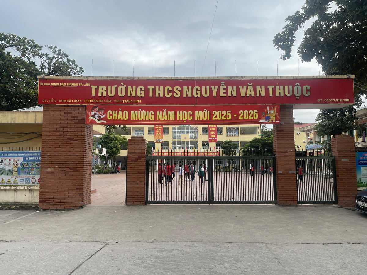 Trường THCS Nguyễn Văn Thuộc. Ảnh: Ngọc Anh