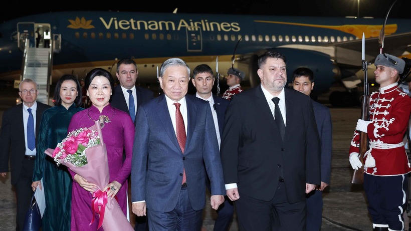 Tổng Bí thư Tô Lâm và Phu nhân bắt đầu thăm chính thức Cộng hòa Bulgaria