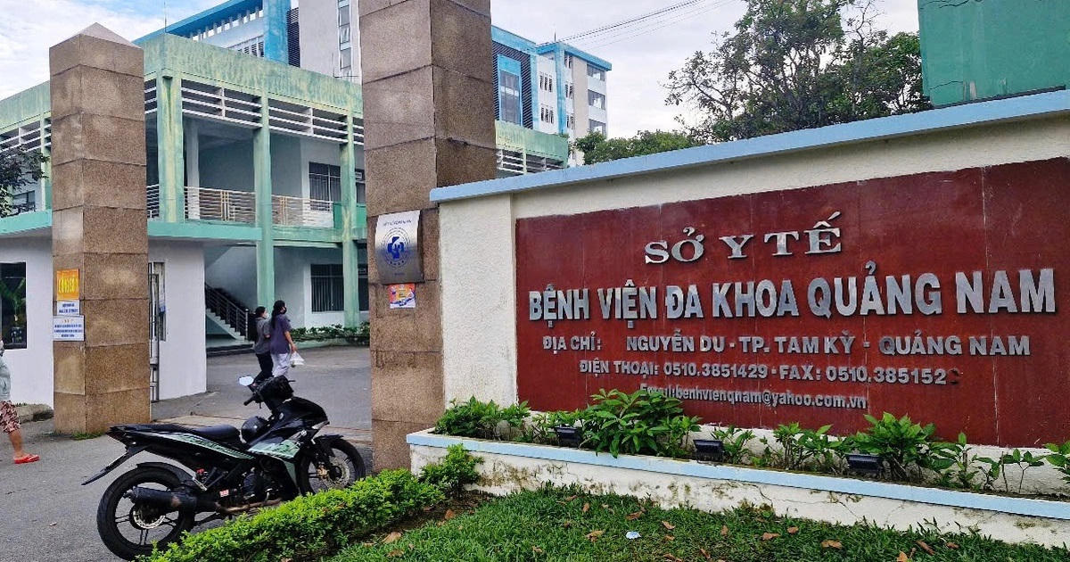 Một góc Bệnh viện Đa khoa Quảng Nam. Ảnh: CV.