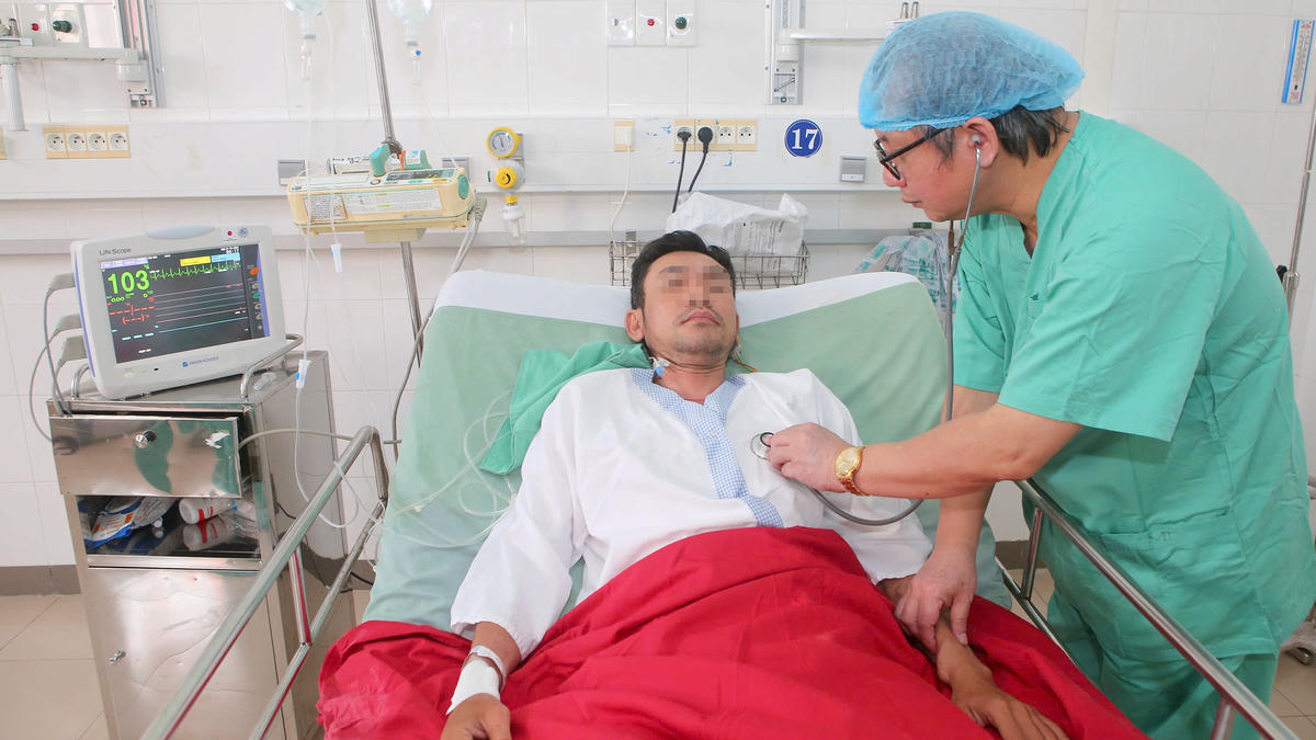 Hiện sức khỏe bệnh nhân Q. đang hồi phục.  Ảnh: L.H.