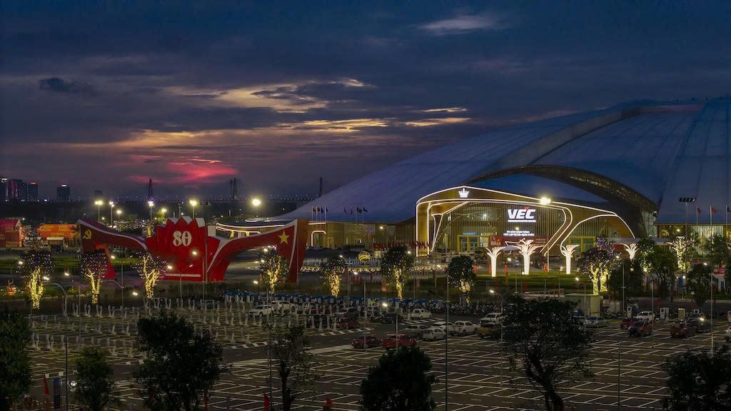 Trung tâm Hội chợ Triển lãm Quốc gia đã sẵn sàng cho sự kiện khai mạc Triển lãm A80 vào ngày 28/8.