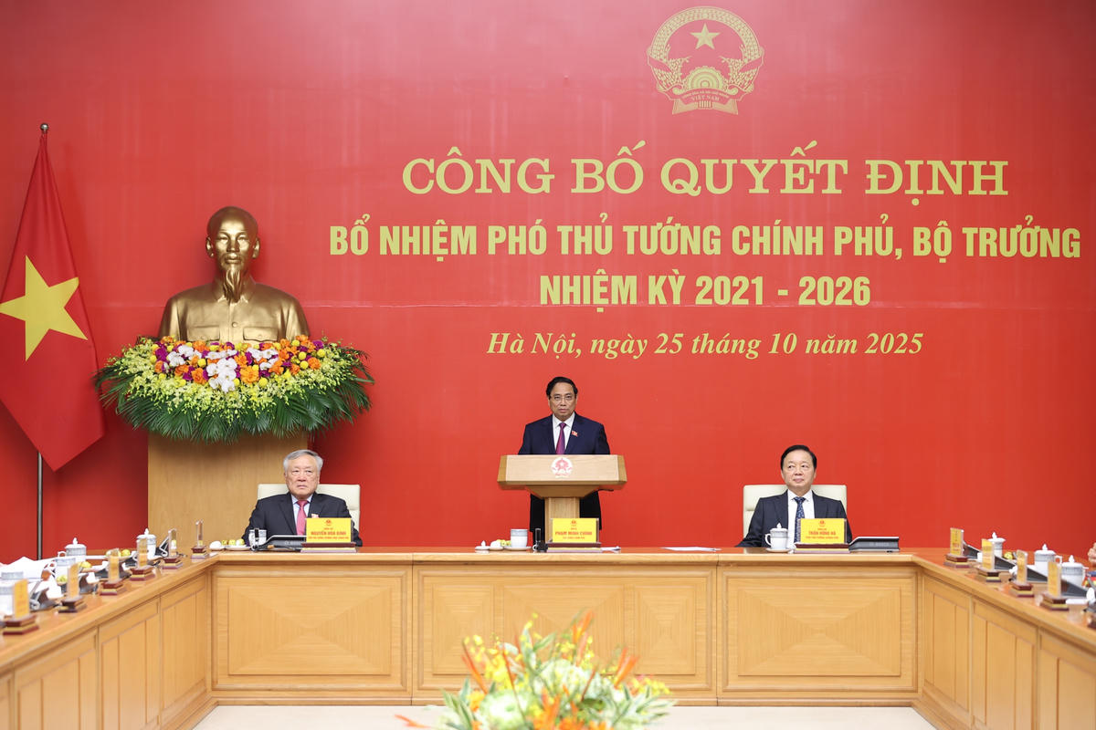 Thủ tướng Phạm Minh Chính phát biểu. Ảnh: VGP/Nhật Bắc